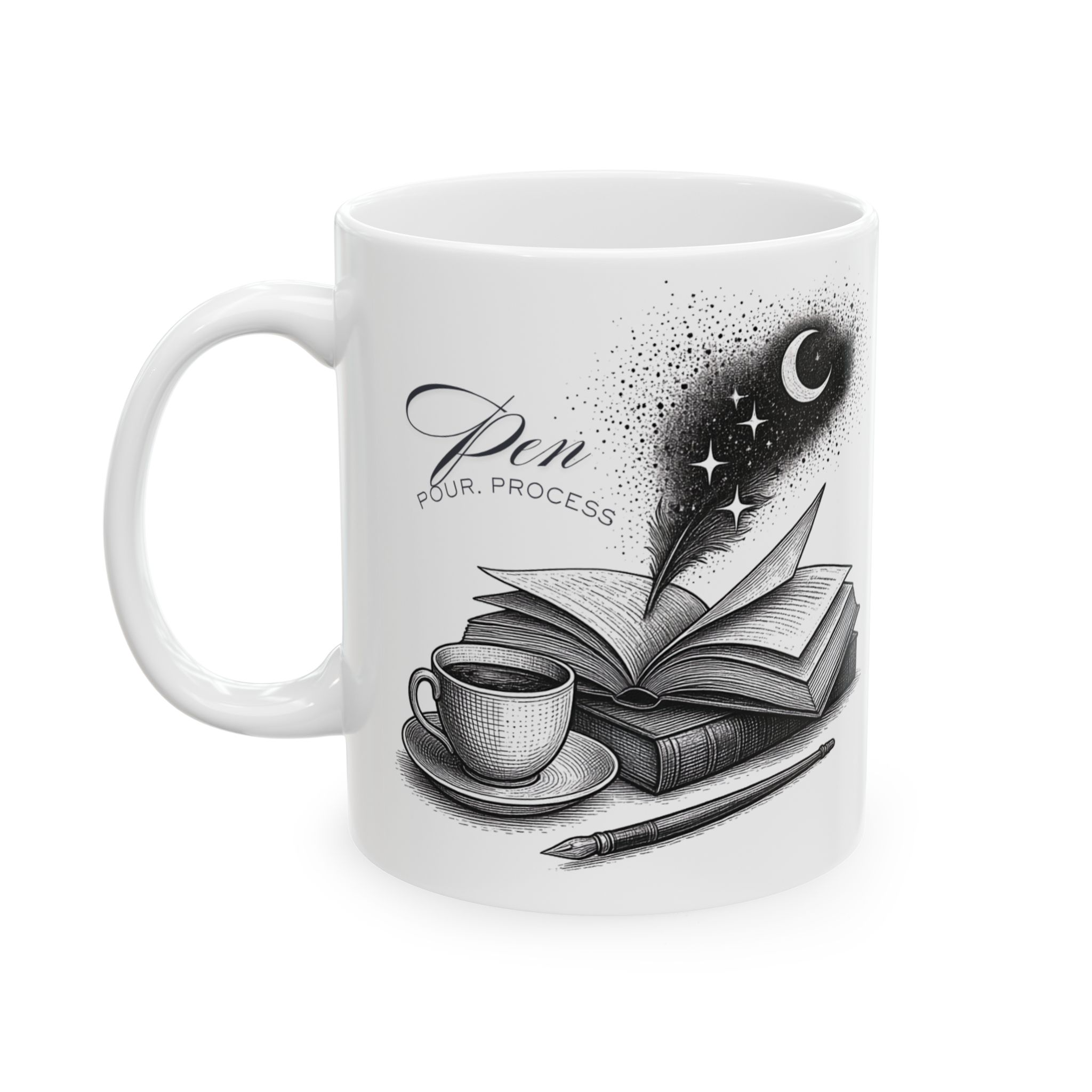 Pen. Pour. Process. – Quiet Joys™ Journaling Mug